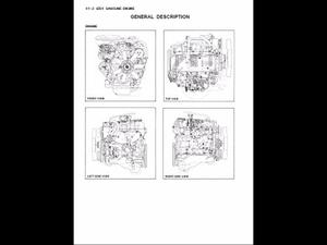 Manual Isuzu Trooper 4zd1 (Ingles Con Ilustraciones)