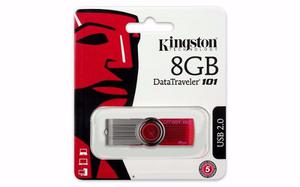 Pen Drive Kingston Digital 8gb 101 G2 Usb 2.0 Drive - Rojo