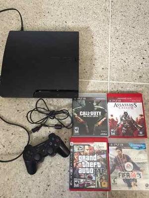 Playstation 3 Con 4 Juegos Originales