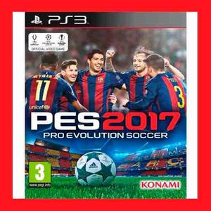 Pro Evolution Soccer  Pes 17 Ps3 Incluye Pase En Linea