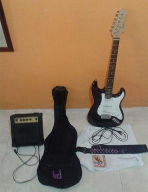 Guitarra Electrica Steelmay + Accesorios Y Amplificador