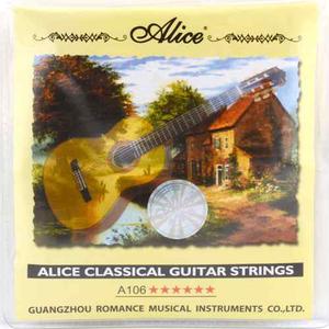 Juego De Cuerdas Para Guitarra Clasica Alice A106