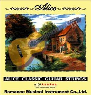 Set De Cuerdas Nylon Alice Para Guitarra Clasica A106