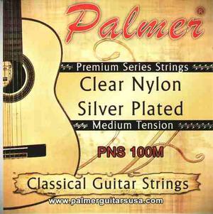 Set De Cuerdas Palmer De Nylon Para Guitar Clasica Tension M