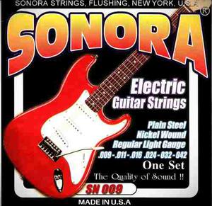 Set De Cuerdas Para Guitarra Eléctrica Sonora 009 Madein