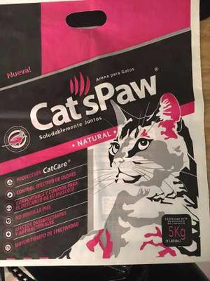 Arena Para Gatos Lecho Sanitario Cats Paw 5kg