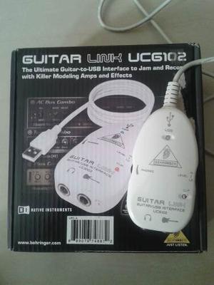 Interface Behringer Para Guitarra Ucg-102.