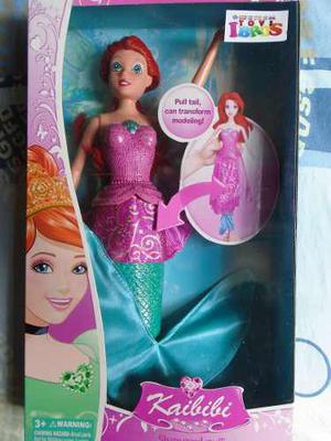 Barbie Sirena Para Niñas Muñeca 2 En 1