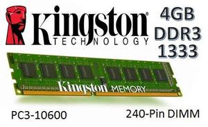Memoria Ram 4gb Ddr3 Kingston Pc Mhz Para Pc