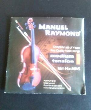 Set De Cuerdas Para Violin Manuel Raymond