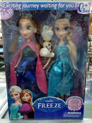 Set De Muñecas Juguetes Frozen Ana, Elsa Y Olaf