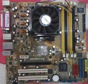 Amd Athlon 64 X2 Con Fan Cooler + Tarjeta Madre