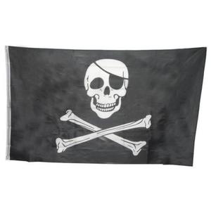 Inmensa Bandera 3x5 Pies Piratas Calavera Huesos Grumetes