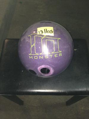 Pelota De Bowling Usada Brunswick Monster 13 Libras