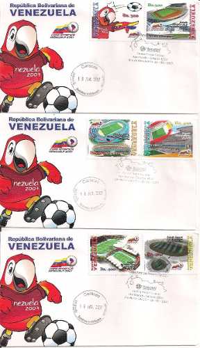 Venezuela 5 Sobres 1er. Día Copa América  Estadios
