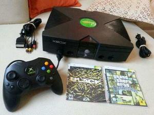 Xbox Clásico, 2 Controles. Chipeado!! 100% Original