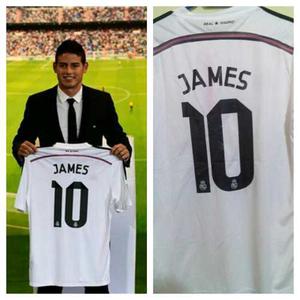 Camisas De Real Madrid Con Botones James # 10. S A Xl