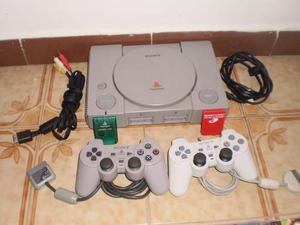 Consola Playstation 1, 2 Controles, Juegos Originales, Gamer