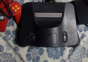 Nintendo 64+ Cables+ Juego+control