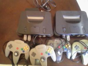 Nintendo 64 Controles Cables Y Dos Cintas Negociable