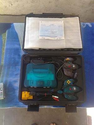 Nintendo 64,edicion Especial,color Turqueza,impecable