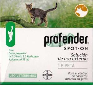Pipetas Profender Cat 0.5 A 2.5 Kg Spot On