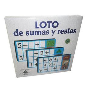 Juego Loto De Sumas Y Restas