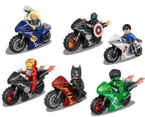 Minifiguras Armables Como Lego Héroes Batman Capitán