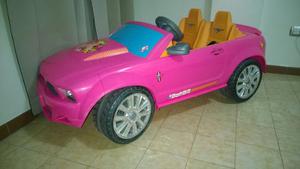 Niña Barbie Carro Electrico Mustang Rs Fisher Price Power