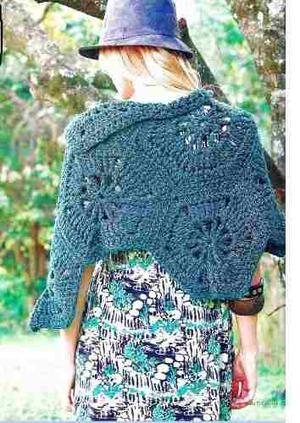 Revista 200 Modelos, Patrones De Chales Y Ponchos A Crochet