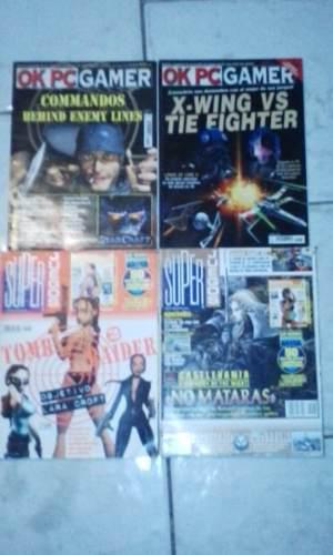 Revista De Juegos Ok Pc Gamer Y Super Juegos 4 Tomos