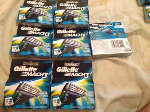 Pack 2 Hojillas De Repuesto Para Gillette Mach 3 Importada