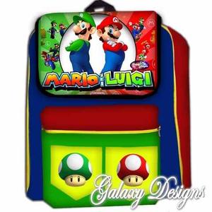 Mario Bros Morral Maleta Grande Bolso Messi