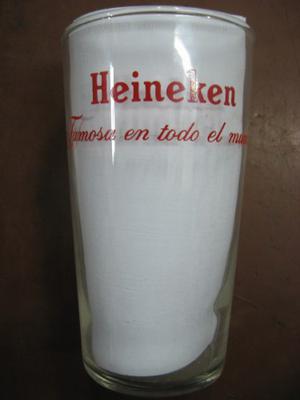 ** Antiguo Vaso Cilindrico Cerveza Heineken Decada 50'