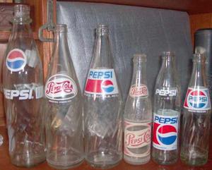 Botellas Pepsi Cola Seis En Total