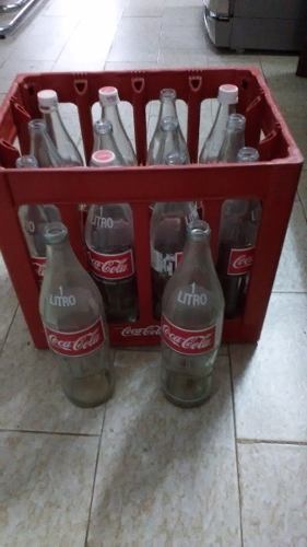 Gavera Cocacola Con 14 Botellas Retornables Antiguas