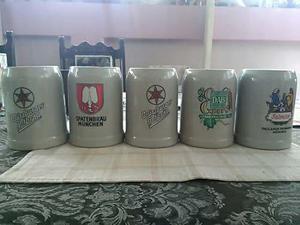 Jarras Cerveceras Alemanas Set De 5 Piezas