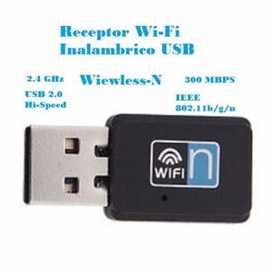Receptor Wi-fi Inalambrico Usb 300mbps