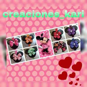 Bandanas De Minnie,cintillos,lazos De Niñas