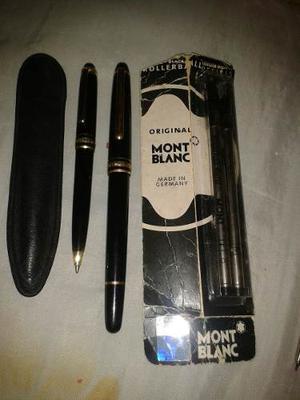 Bolígrafos Montblac En Negro Y Oro 100% Originales