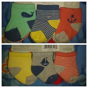 Medias Carters Para Niños Nuevas, 6 Pares