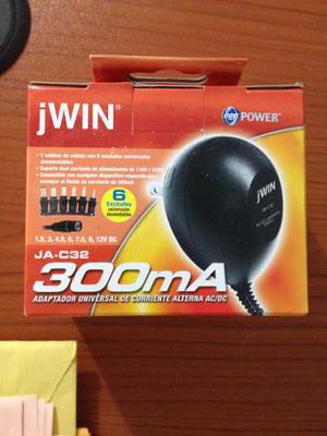 Adaptador De Corriente Universal 300ma Jwin Ac / Dc