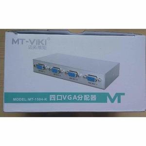 Amplificador De Video Vga Splitter 1x4 1 Entrada 4 Salidas