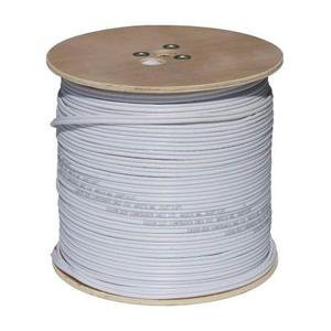 Cable Coaxial Rg6 Blanco Importado Rollo/bobina 152mts Nueva