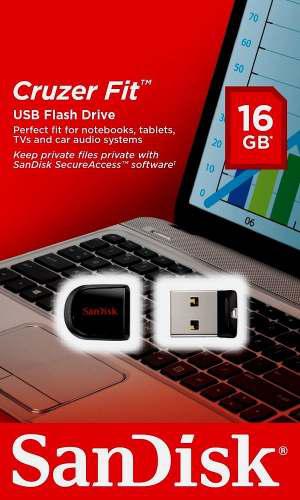 Mini Sandisk Cruzer Flash Drive De 16gb
