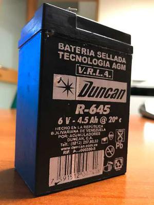 Bateria 6v 4.5ah Lamparas De Emergencia