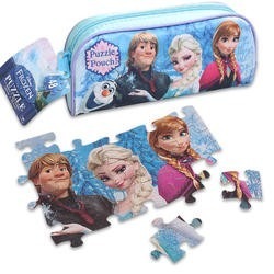 Cartuchera Con Rompecabezas Frozen