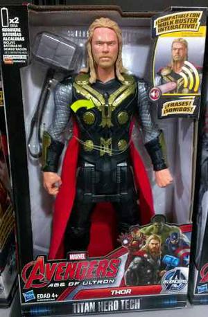 Figuras Hulk Y Thor Con Sonidos De Hasbro. Marvel