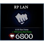 Riot Points Rp Lan/las League Of Legend rp