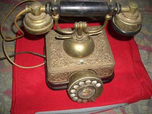Telefono Antiguo En Bronce Para Restaurar